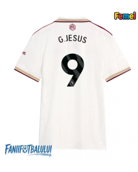 Arsenal Gabriel Jesus #9 Tricou Fotbal Replică 2025-26 Femei Treilea